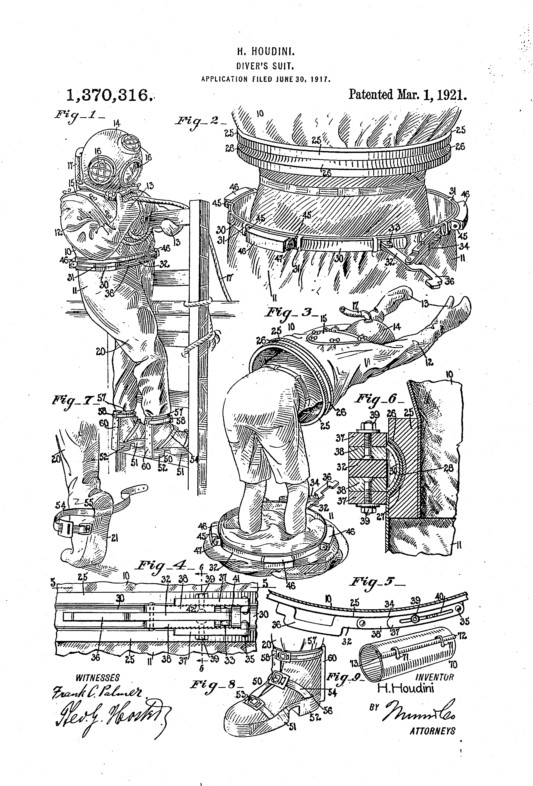 Harry Houdini patent - full